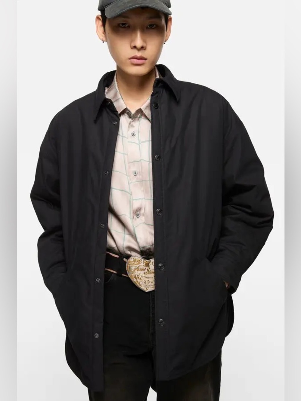 Acne Studios Black Padded Shirt Jacket